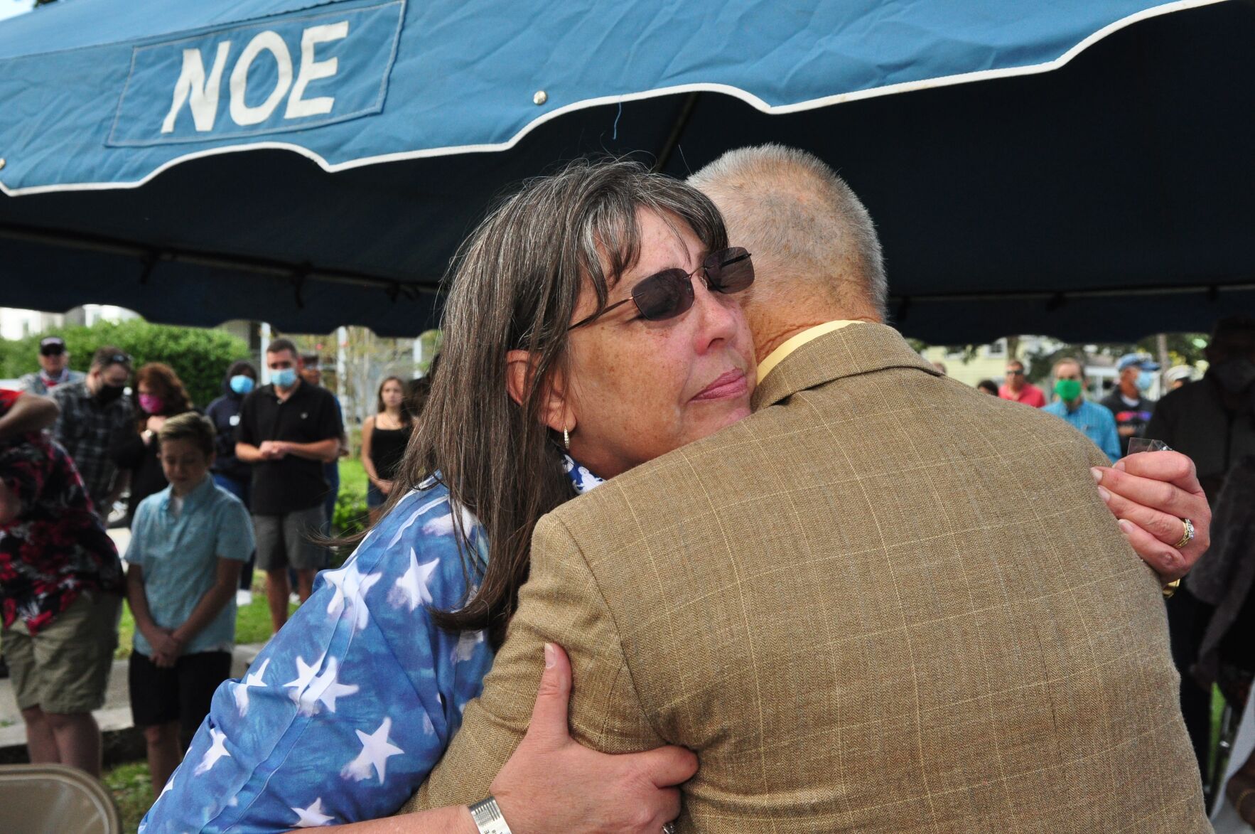 Emotions run high as community dedicates Gold Star Family Monument
